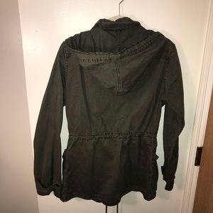 Women’s army green cargo jacket from Nordstrom